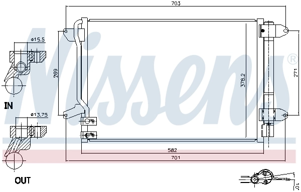 Condenser, air conditioning ** FIRST FIT ** 940238