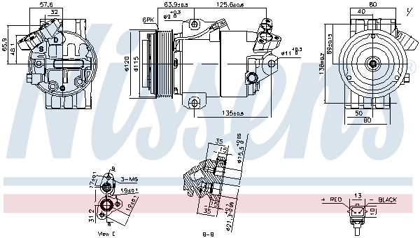 Compressor, air conditioning ** FIRST FIT ** 891012