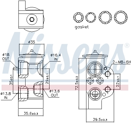 Expansion Valve, air conditioning ** FIRST FIT ** 999220