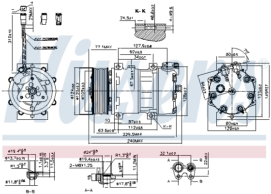 NISSENS 890022 Compressor, air conditioning