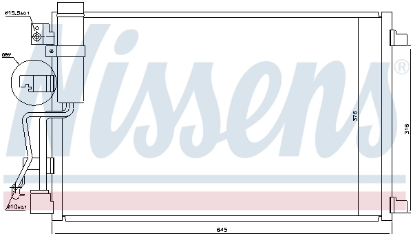 NISSENS 940041 Condenser, air conditioning