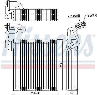 Evaporator, air conditioning 92214