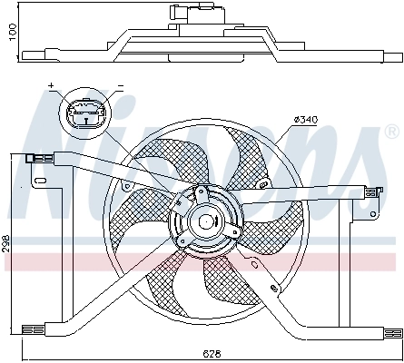 NISSENS 85927 Fan, engine cooling