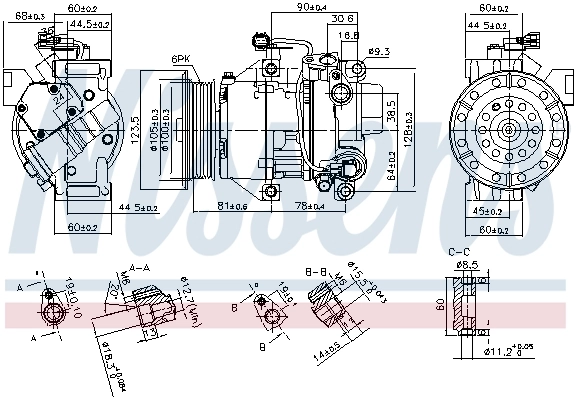 Compressor, air conditioning ** FIRST FIT ** 89443