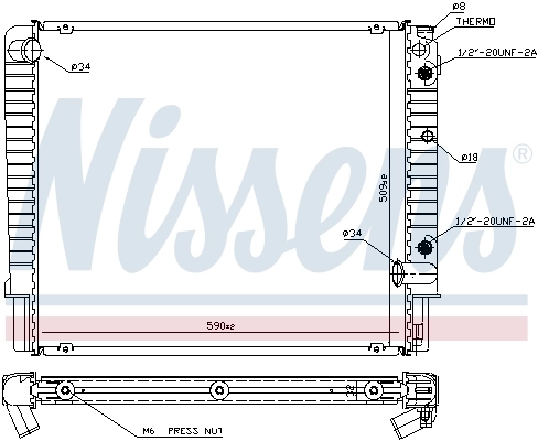 NISSENS 65509A Radiator, engine cooling