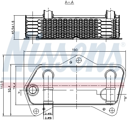 Oil Cooler, automatic transmission 90653