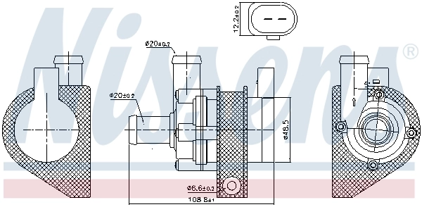 Auxiliary Water Pump (cooling water circuit) ** FIRST FIT ** 831069