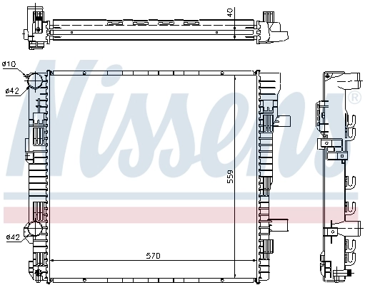 NISSENS 62629A Radiator, engine cooling