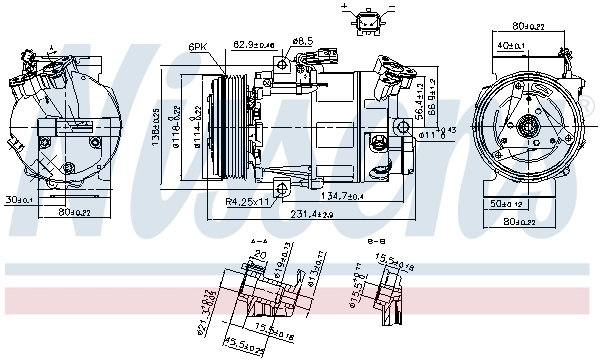Compressor, air conditioning ** FIRST FIT ** 890297