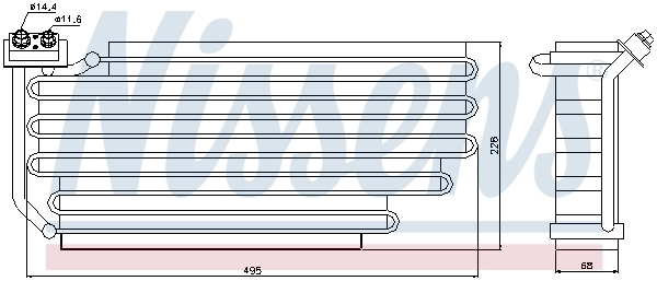 NISSENS 92290 Evaporator, air conditioning