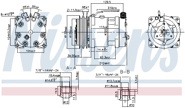 NISSENS 89813 Compressor, air conditioning