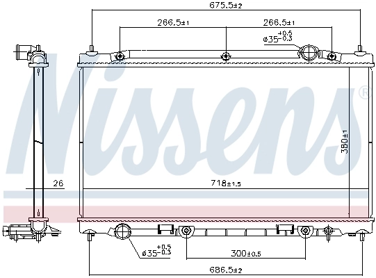 Radiator, engine cooling 686805
