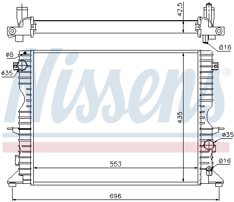 Radiator, engine cooling ** FIRST FIT ** 64311A