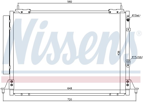 NISSENS 940188 Condenser, air conditioning