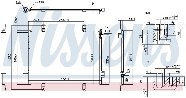 Condenser, air conditioning ** FIRST FIT ** 940747