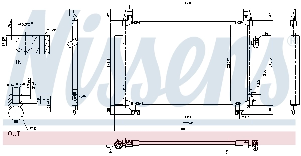 Condenser, air conditioning 940085