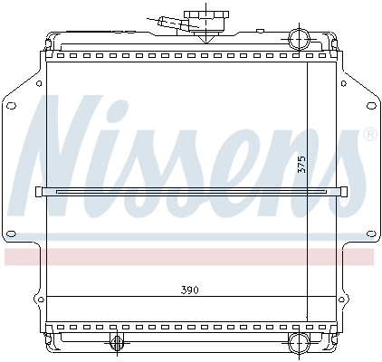 NISSENS 64184 Radiator, engine cooling