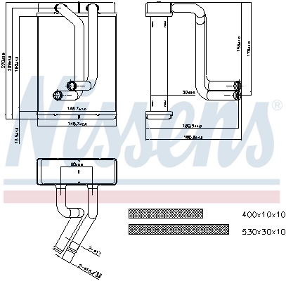 Heat Exchanger, interior heating 77508
