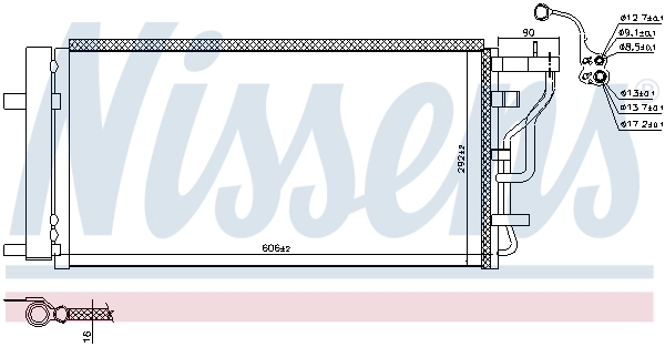 NISSENS 941131 Condenser, air conditioning