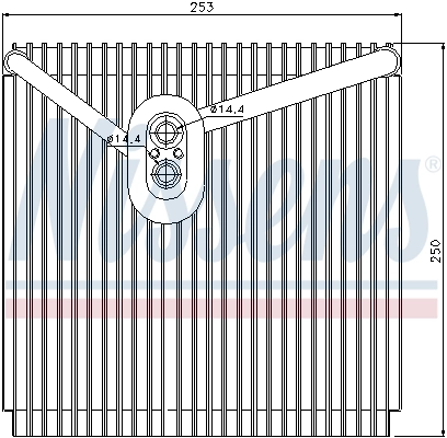 NISSENS 92267 Evaporator, air conditioning