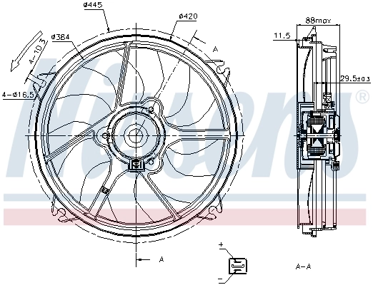 Fan, engine cooling 85669
