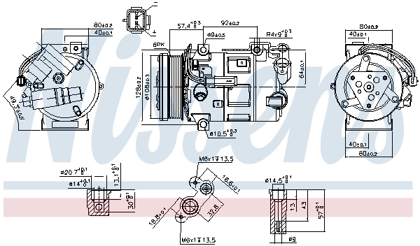 Compressor, air conditioning ** FIRST FIT ** 890210