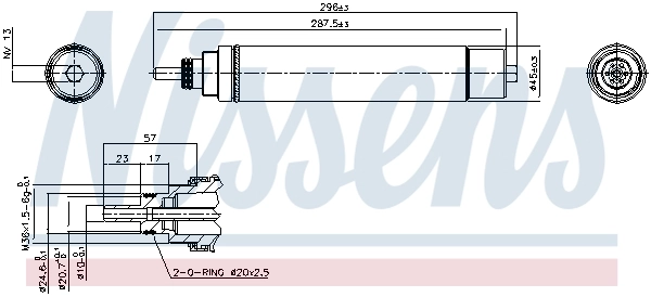 NISSENS 95336 Dryer, air conditioning