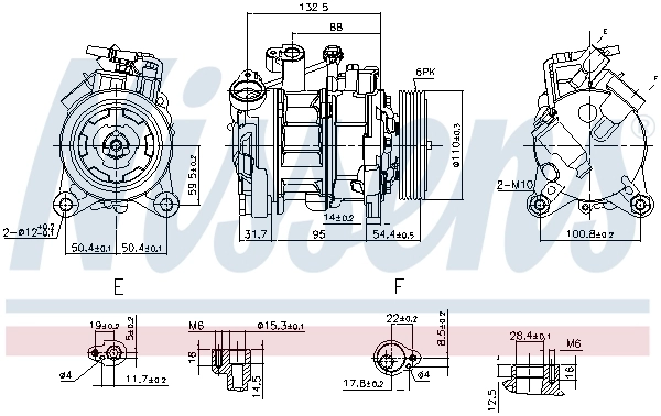 Compressor, air conditioning ** FIRST FIT ** 890072