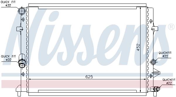 NISSENS 65295 Radiator, engine cooling