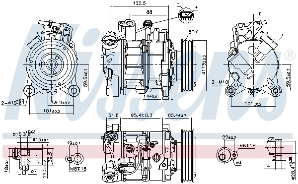 Compressor, air conditioning ** FIRST FIT ** 89593
