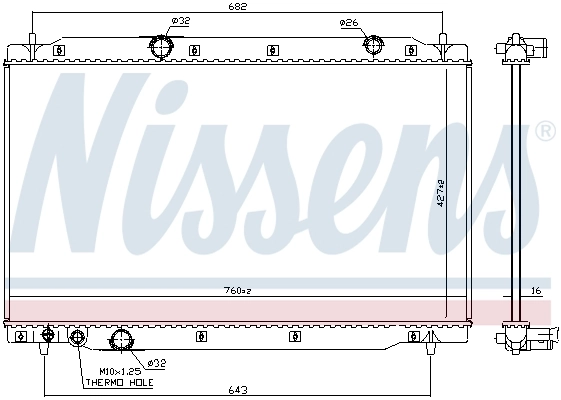 NISSENS 606699 Radiator, engine cooling