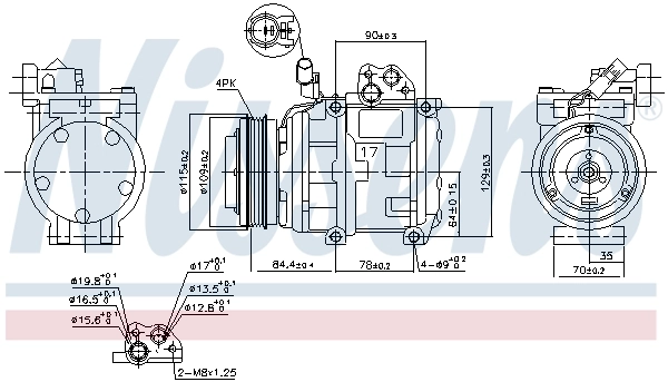 Compressor, air conditioning ** FIRST FIT ** 890282