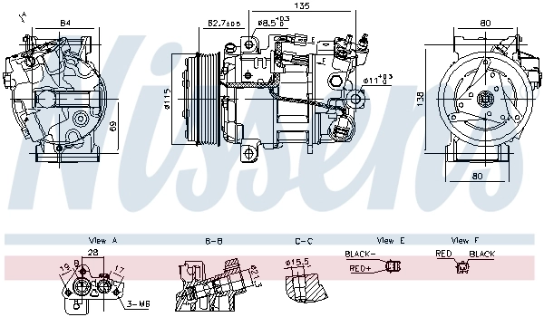 Compressor, air conditioning ** FIRST FIT ** 891042