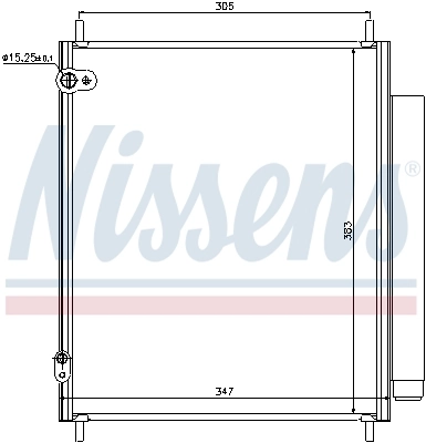 NISSENS 940284 Condenser, air conditioning