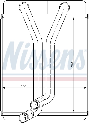NISSENS 77501 Heat Exchanger, interior heating