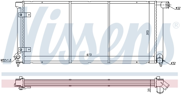 Radiator, pendingin mesin 65175