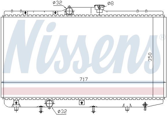 NISSENS 648321 Radiator, engine cooling