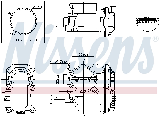NISSENS 955229 Throttle Body