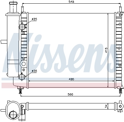 NISSENS 61788 Radiator, engine cooling