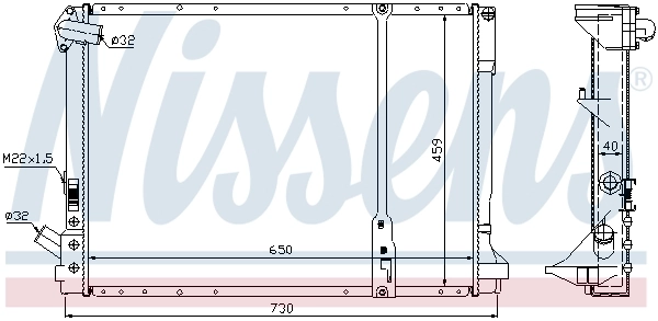 NISSENS 63976A Radiator, engine cooling