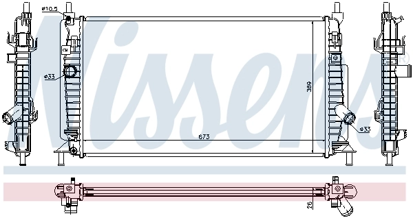 Radiator, engine cooling 68520