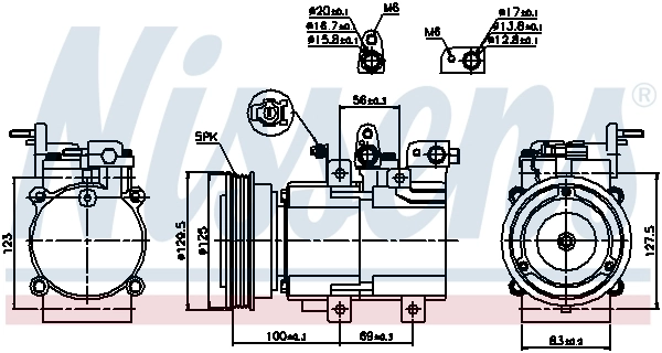 Compressor, air conditioning ** FIRST FIT ** 89276