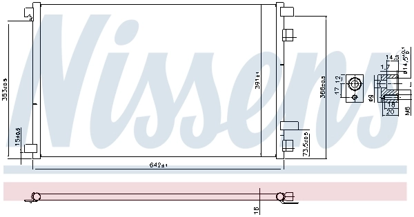 Condenser, air conditioning ** FIRST FIT ** 94626