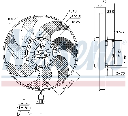 Fan, engine cooling 85761