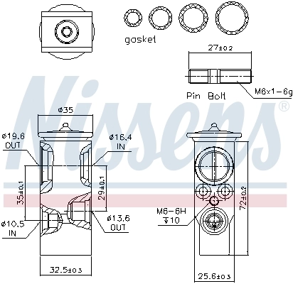 Expansion Valve, air conditioning ** FIRST FIT ** 999238