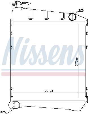 NISSENS 60519 Radiator, engine cooling