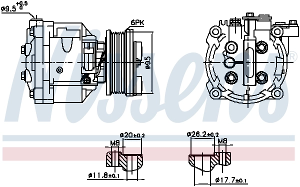 Compressor, air conditioning ** FIRST FIT ** 891078