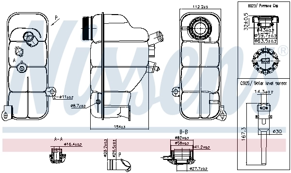 Expansion Tank, coolant ** FIRST FIT ** 996195