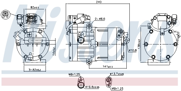 Compressor, air conditioning ** FIRST FIT ** 891023