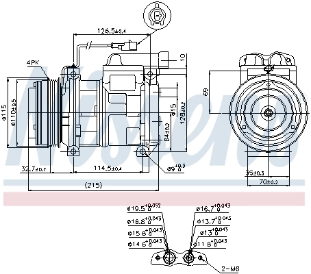 Compressor, air conditioning ** FIRST FIT ** 89413